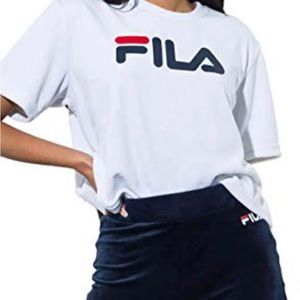 Fila velvet white shirt